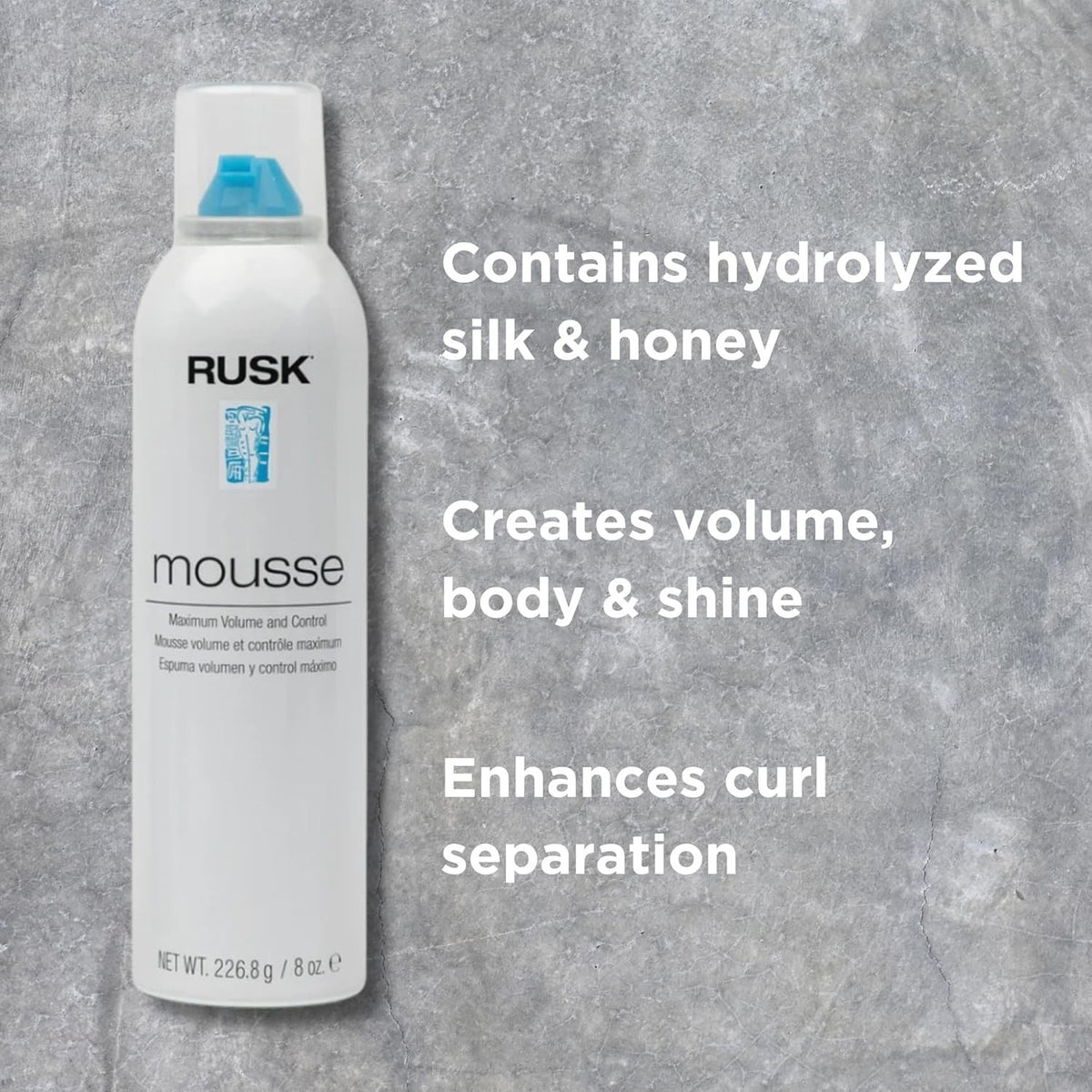 Maximum Volume Hair Mousse for All Hair Types - Lightweight Control & Body