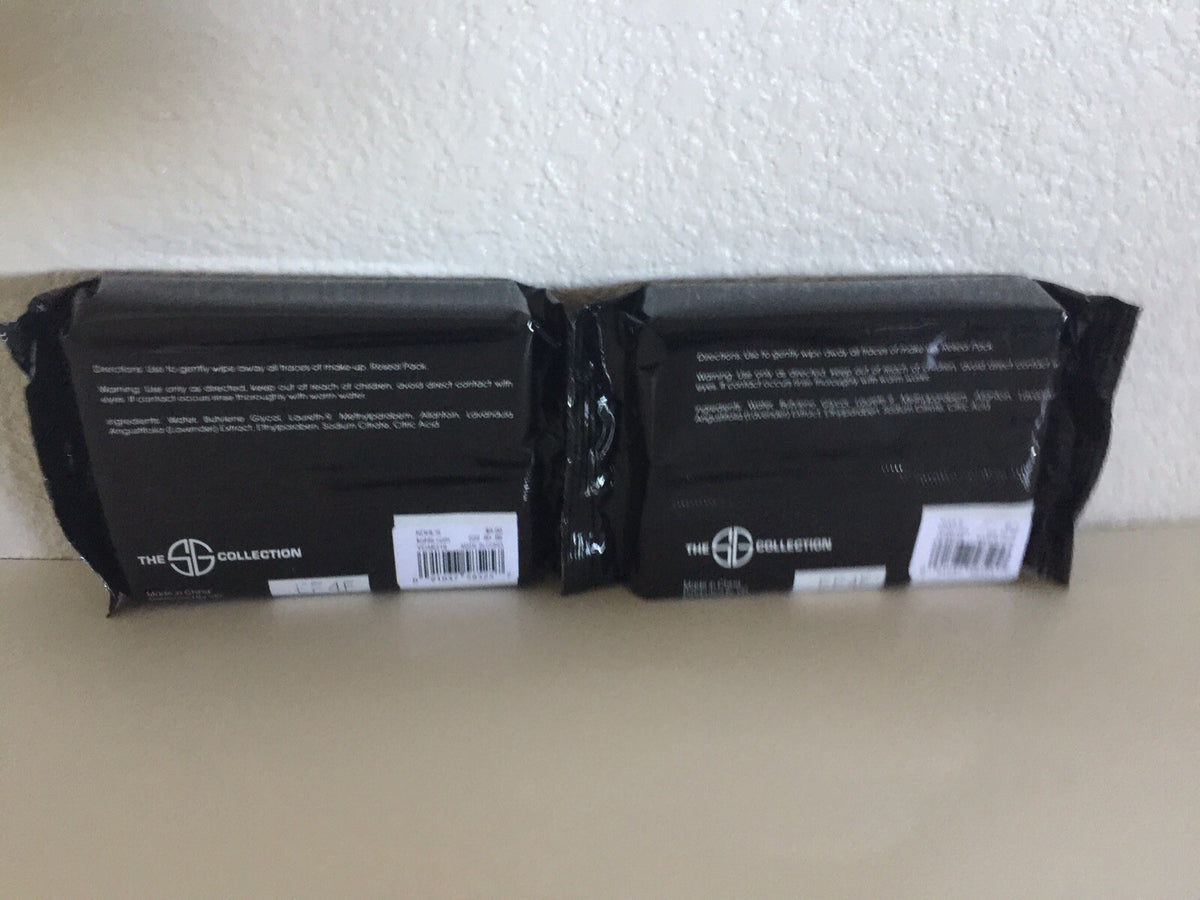 Facial Makeup Remover Wipes 2-Pack - Hydrating Cleanser for Face