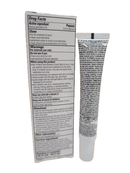 Acne Spot Treatment - BPO 0.7 oz Boxed, Pack of 3 for Acne Relief