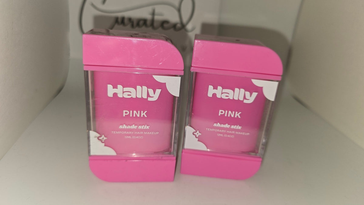 Temporary Hair Color Chalk Stix 2-Pack - Pink with Built-In Comb