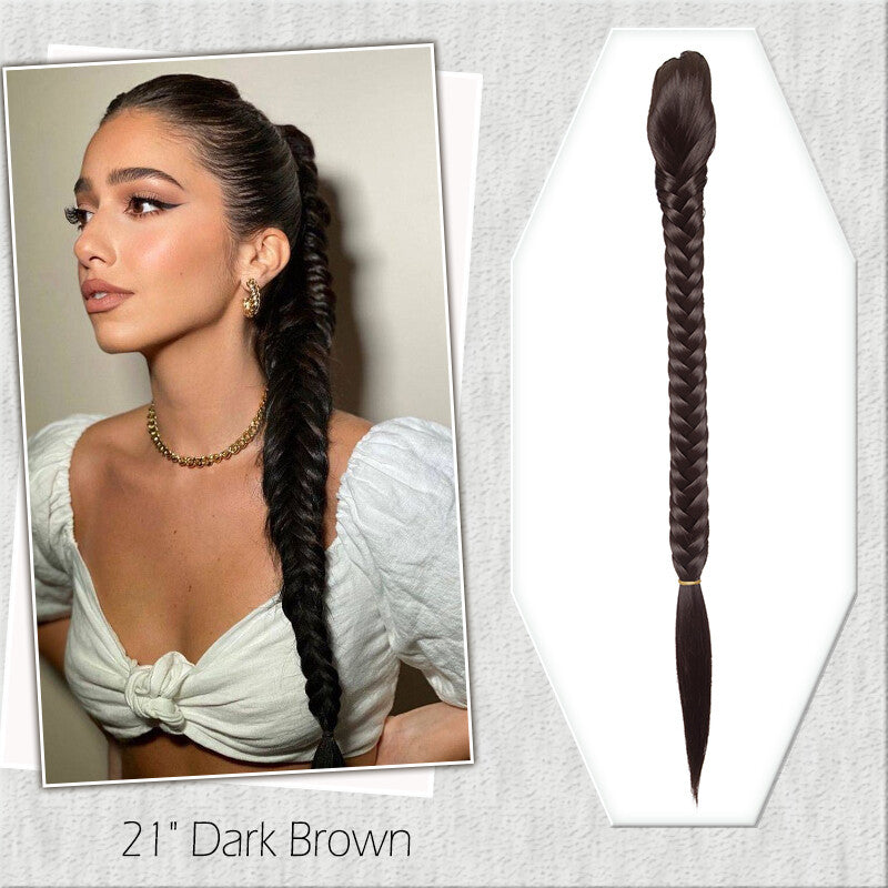 Fake Ponytail Clip-In Hair Extension Thick Natural Look 14 Inches
