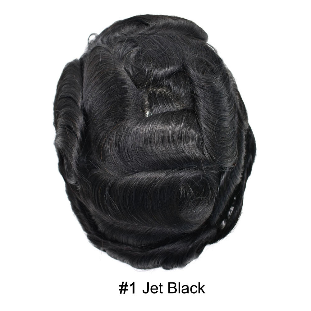 Ultra Thin Skin Hair Replacement System for Men - Natural Hairpiece, 6-10" Sizes & 68 Colors