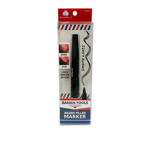Beard Filler Marker - 4-Fork Tip, Natural Look, Black