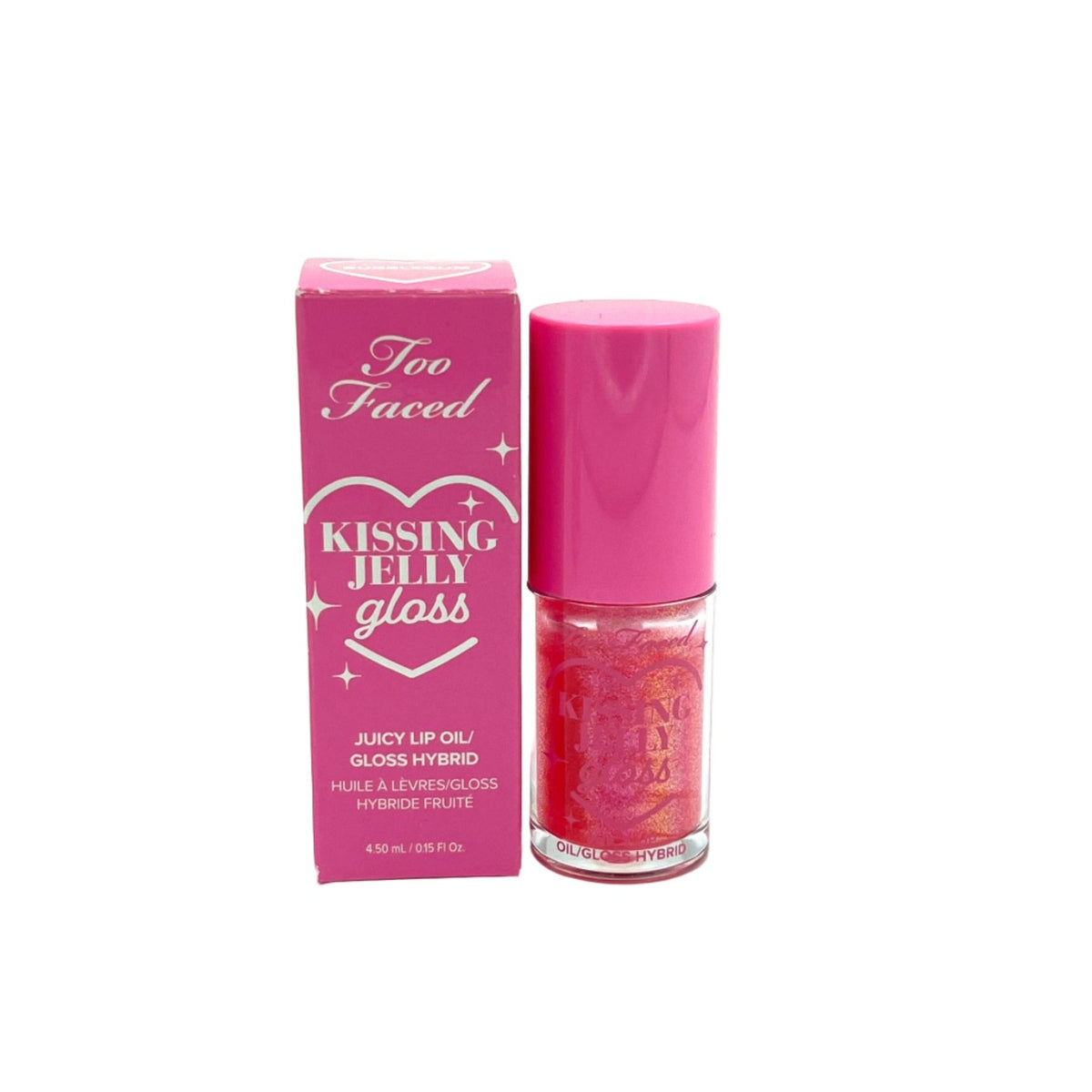 Hydrating Lip Oil Gloss with Shimmer - Bubblegum Flavor, Full Size
