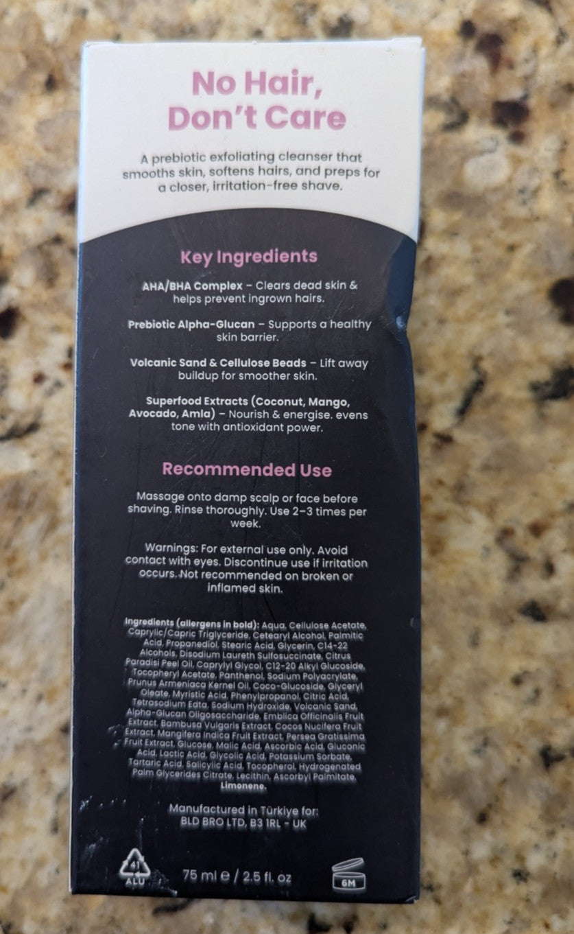 Bald Head Exfoliating Scrub Cleanser - 2.5 fl oz