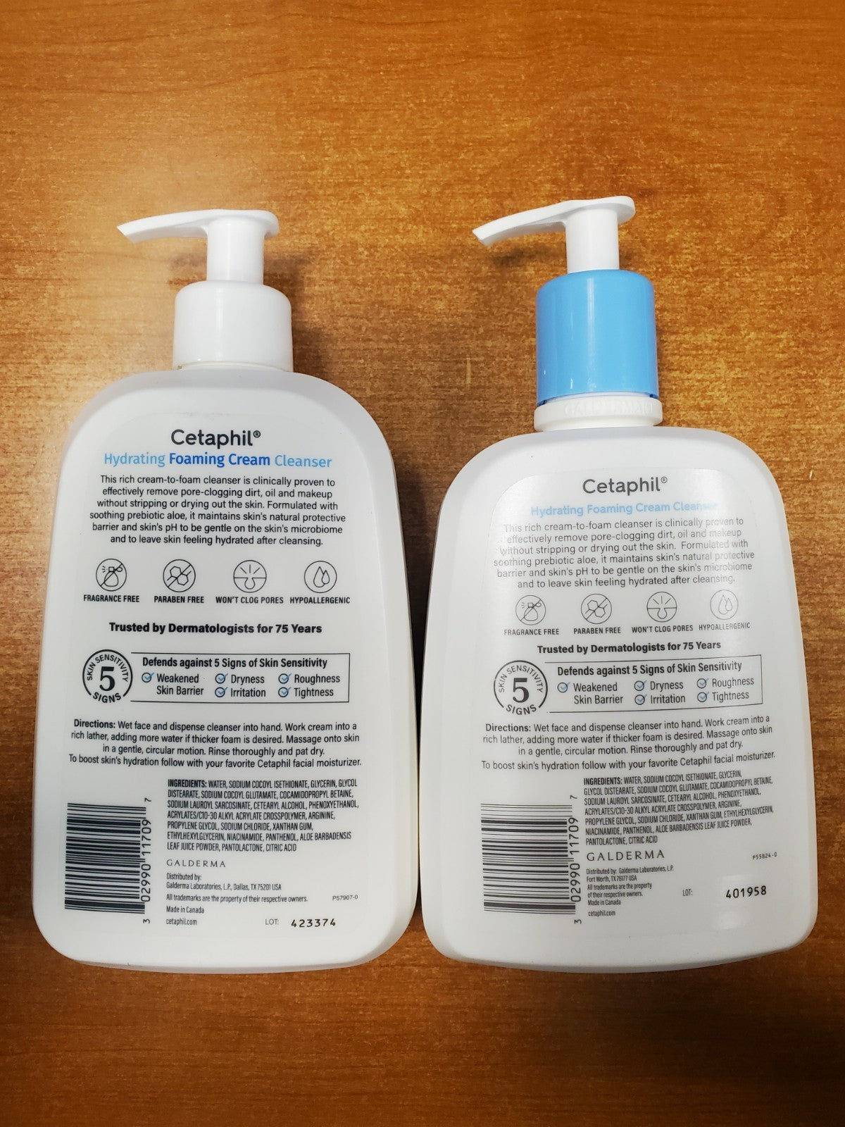 Cetaphil Hydrating Foaming Cream Cleanser 16 oz. - Pack of 2 for Sensitive Skin