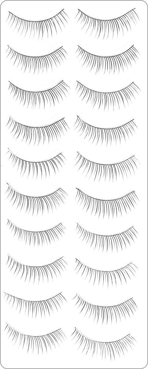 140 Pairs False Eyelash Bundle with 7 Styles for Dramatic & Natural Looks