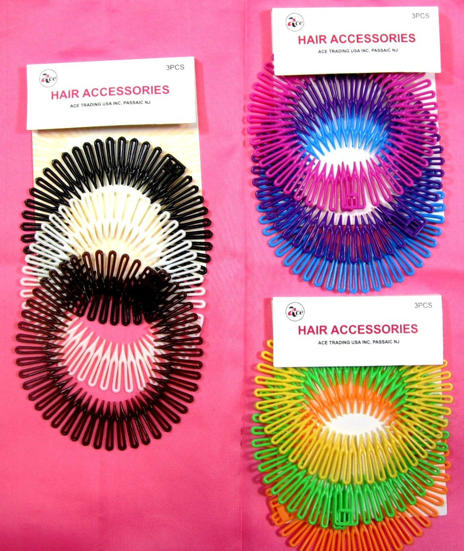 Set of 6 Spring Hair Combs for Styling Hair Accessories - Unbranded