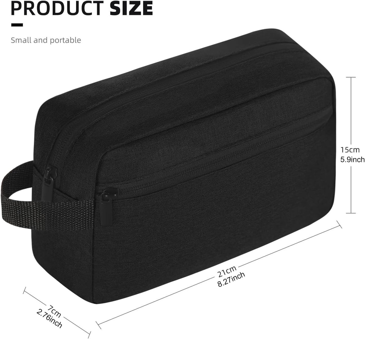Lightweight Hanging Cosmetic Bag Travel Organizer with Waterproof Fabric