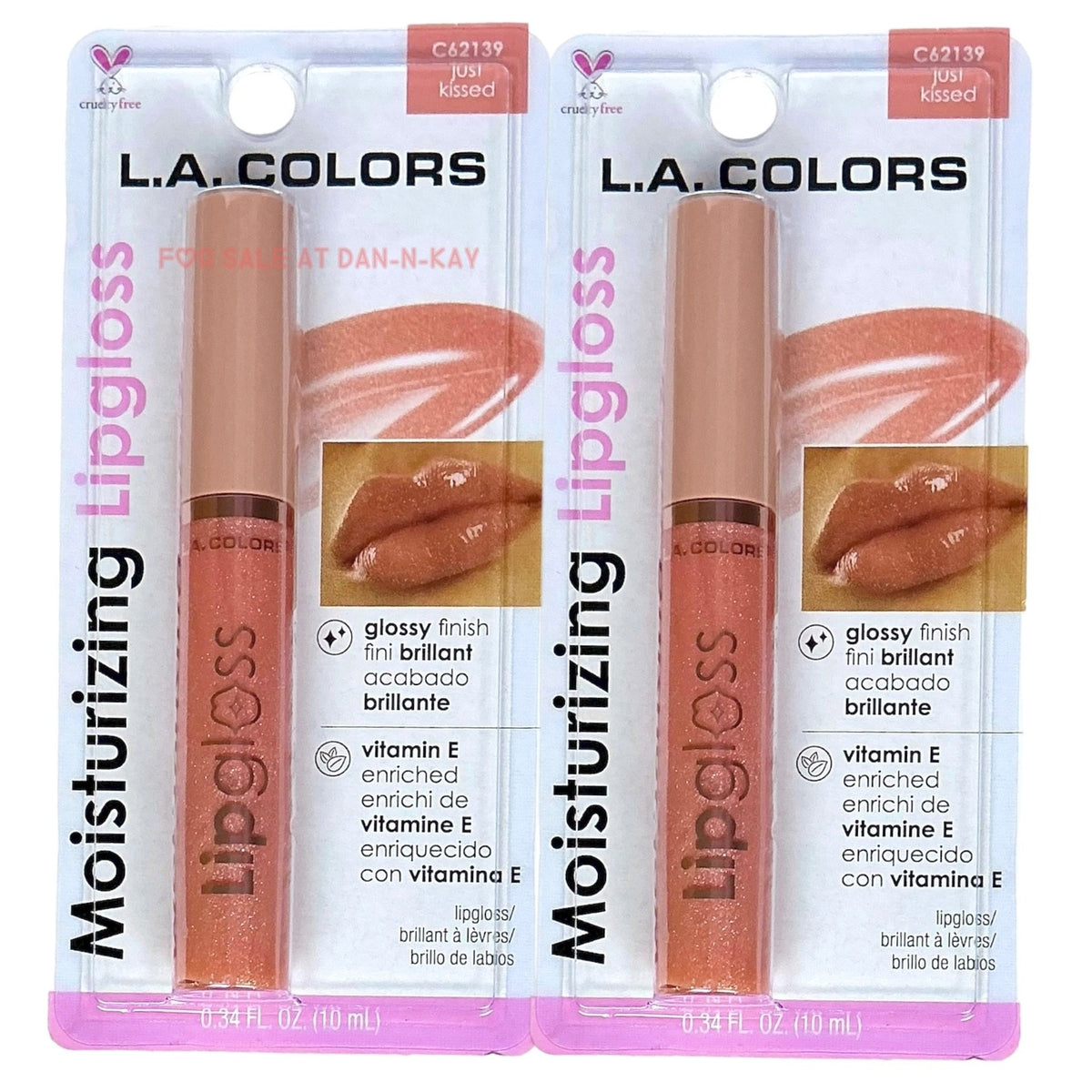 Lip Gloss Set - Moisturizing Shimmer Gloss with Glossy Shine, 2 Pack