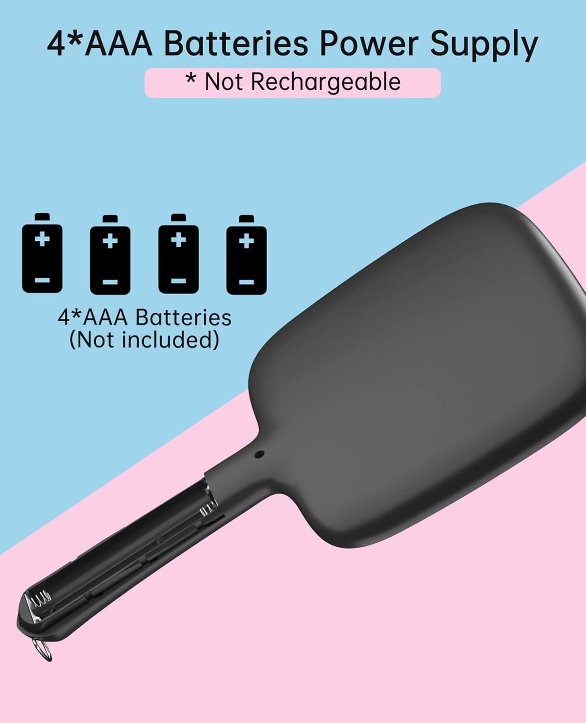 Lighted Hand Mirror with Dimmable 3 Light Colors - Portable & Lightweight