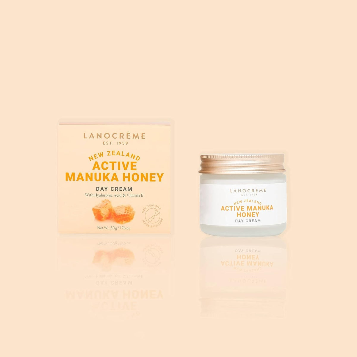 Active Manuka Honey Day Cream - Nourishing Facial Moisturizer 1.76 oz