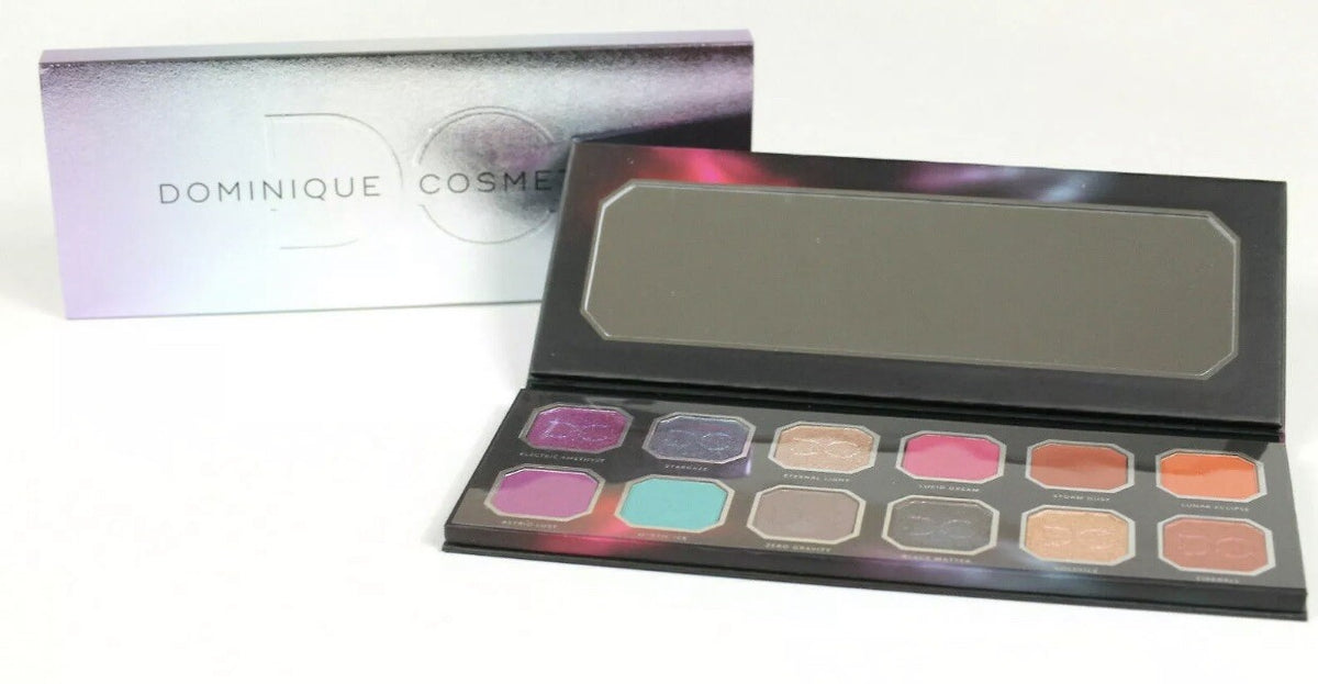 12-Shade Eyeshadow Palette with Colorful and Metallic Shades - New