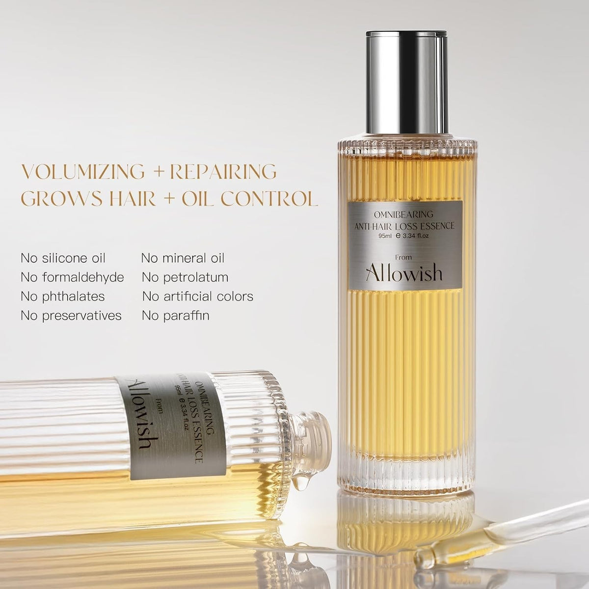 Hair Growth Serums 95 ml - Rosemary Thickening Serum with Biotin