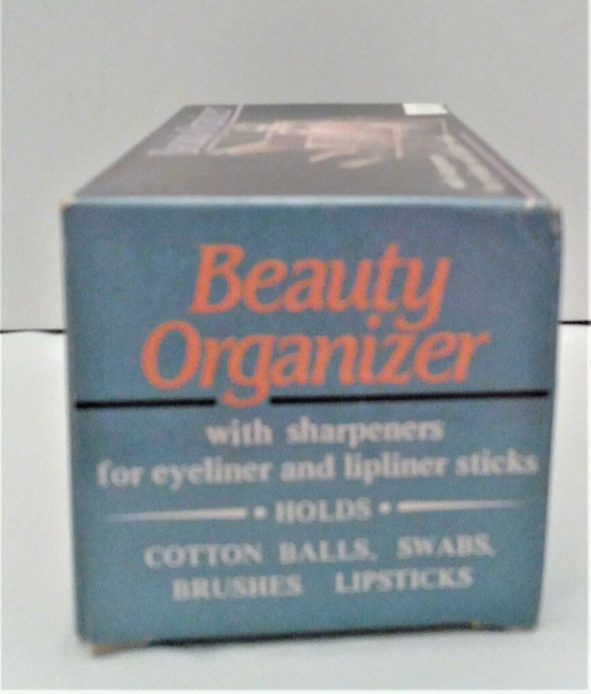 Vintage Clear Acrylic Organizer for Eyeliner Lipliner & Sticks with Sharpeners