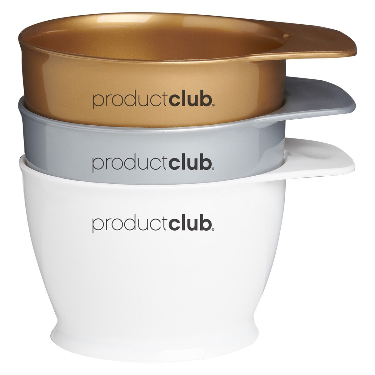 Metallic Mixing Bowls Set - 3 ct, Gold Silver White