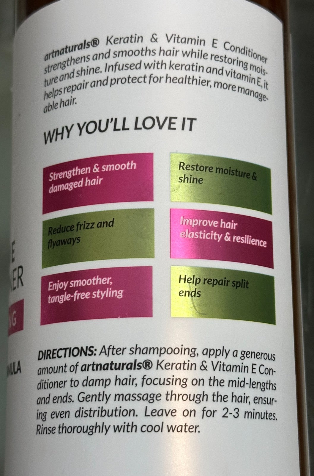 Keratin Vitamin E Smoothing Conditioner 946ml – Art Naturals