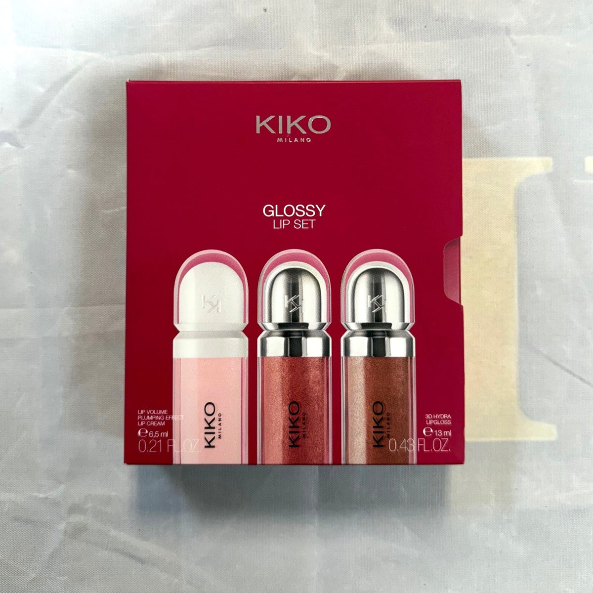 Lip Gloss Set with Hydrating & Plumping Lip Care – 3 Piece Collection