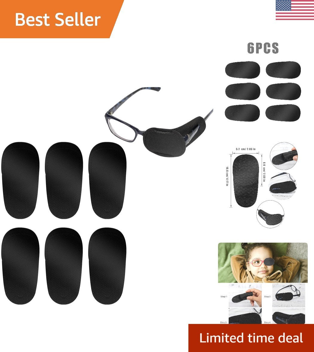 Comfortable Lazy Eye Patches for Kids & Adults - Pack of 6
