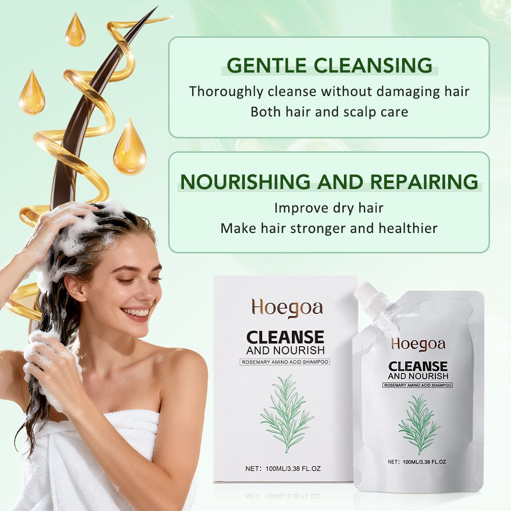 Amino Acid Shampoo with Rosemary for Hair Loss & Scalp Care - 4 Pack