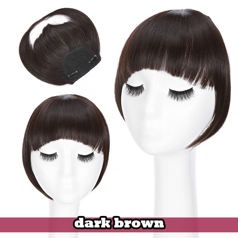 Women Braid Headband Topper with Bangs - Instant Hair Fringes & Hairbands