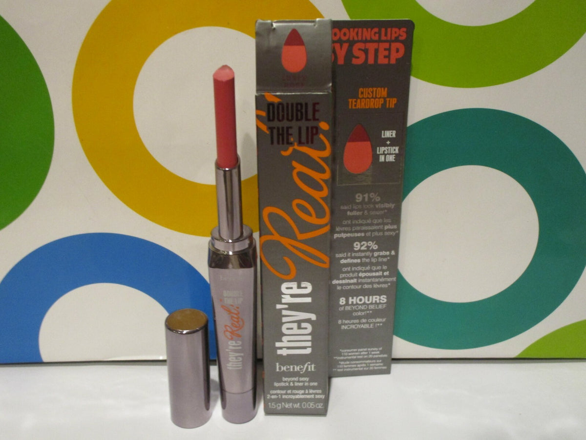 Benefit They're Real Double The Lip Lip Gloss - Lusty Rose 0.05 Oz