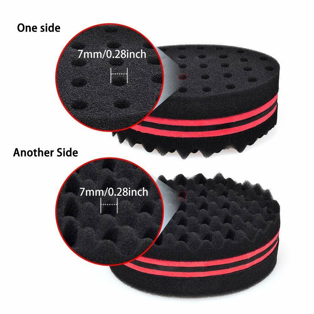 Hair Twist Curl Sponge Set for Dreadlocks & Afro Styling - Reusable 2-Pack