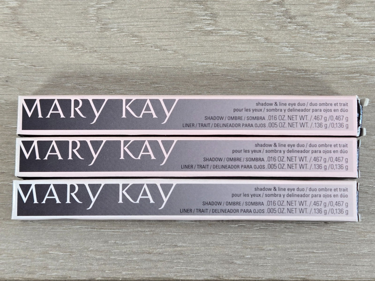 Mary Kay Eye Shadow & Eye Line Duo Soft Jade Discontinued Lot of 3