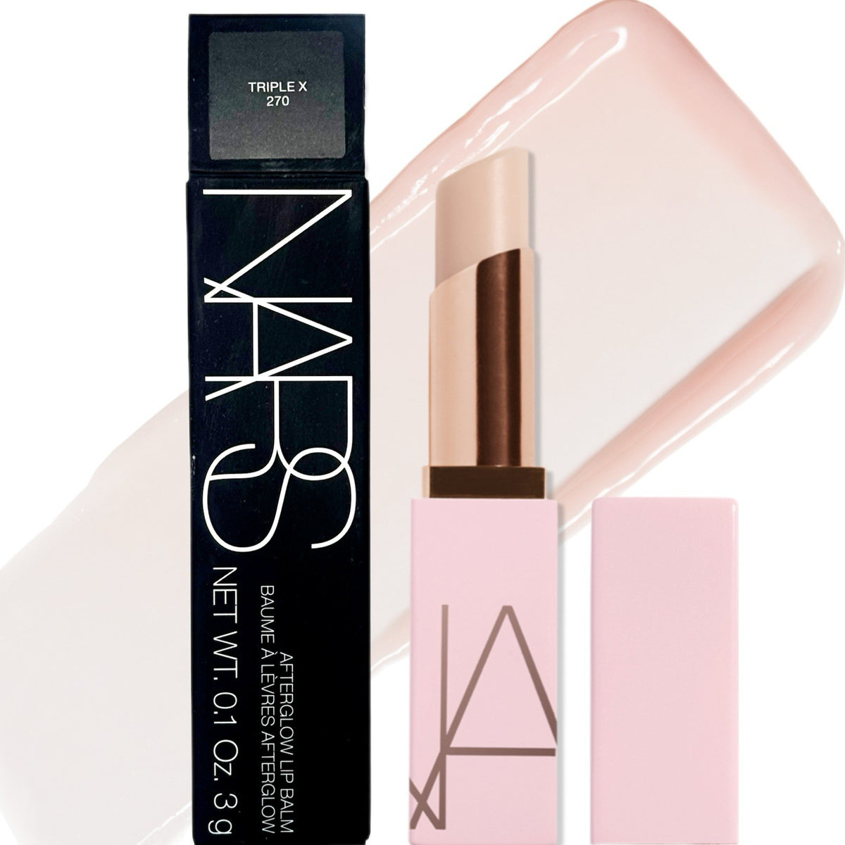 NARS Afterglow Lip Gloss - Clear, Hydrating, Non-Sticky Shine, Full Size
