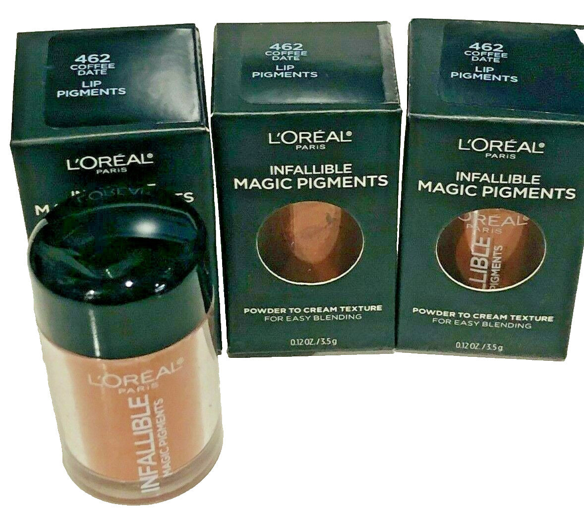 L’Oréal Infallible Magic Pigments Lip Makeup #462 Coffee Date 3X Loose Lip Pigment