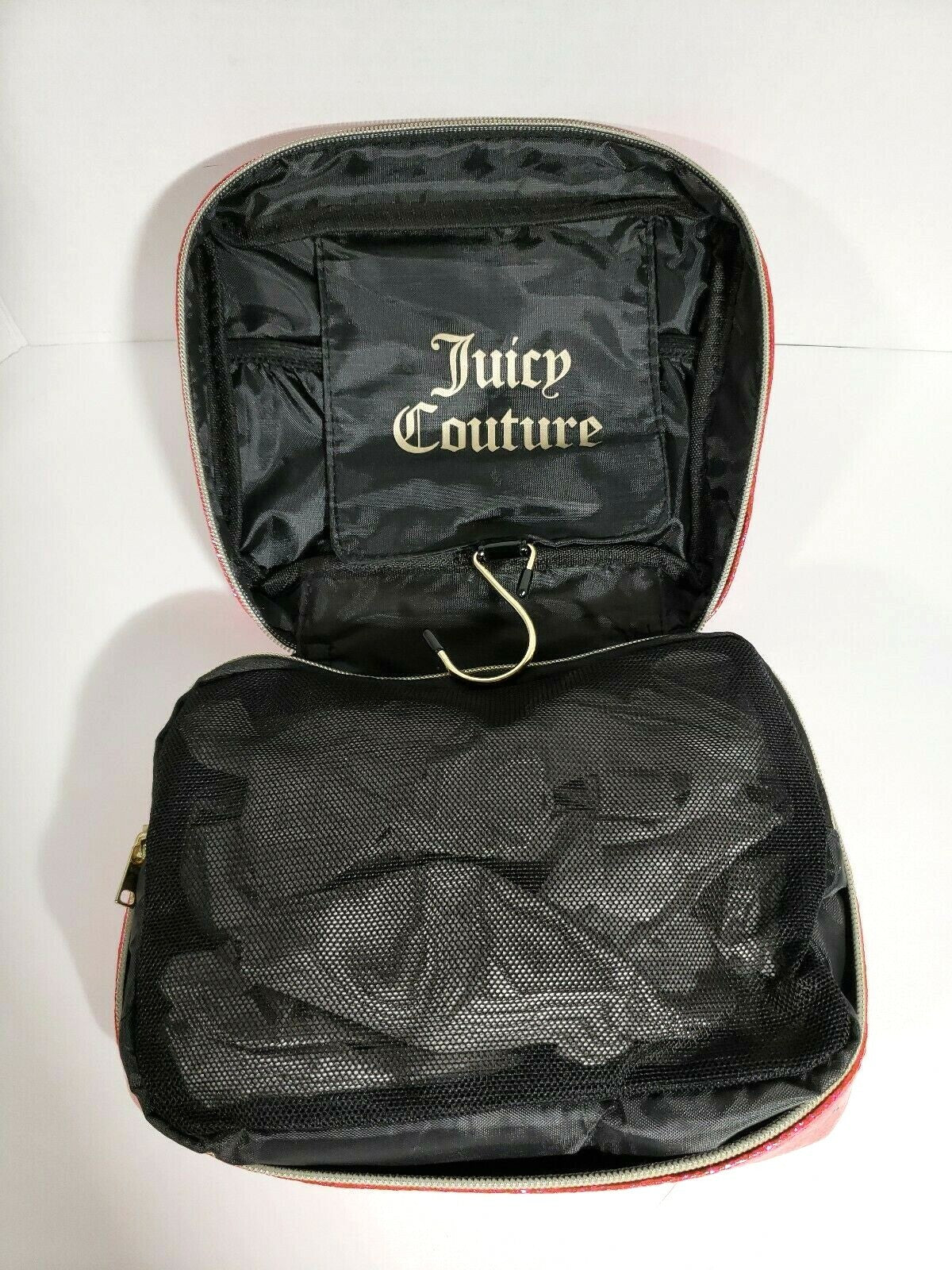Small Hanging Makeup Bag with Cosmetic Organizer - Juicy Couture