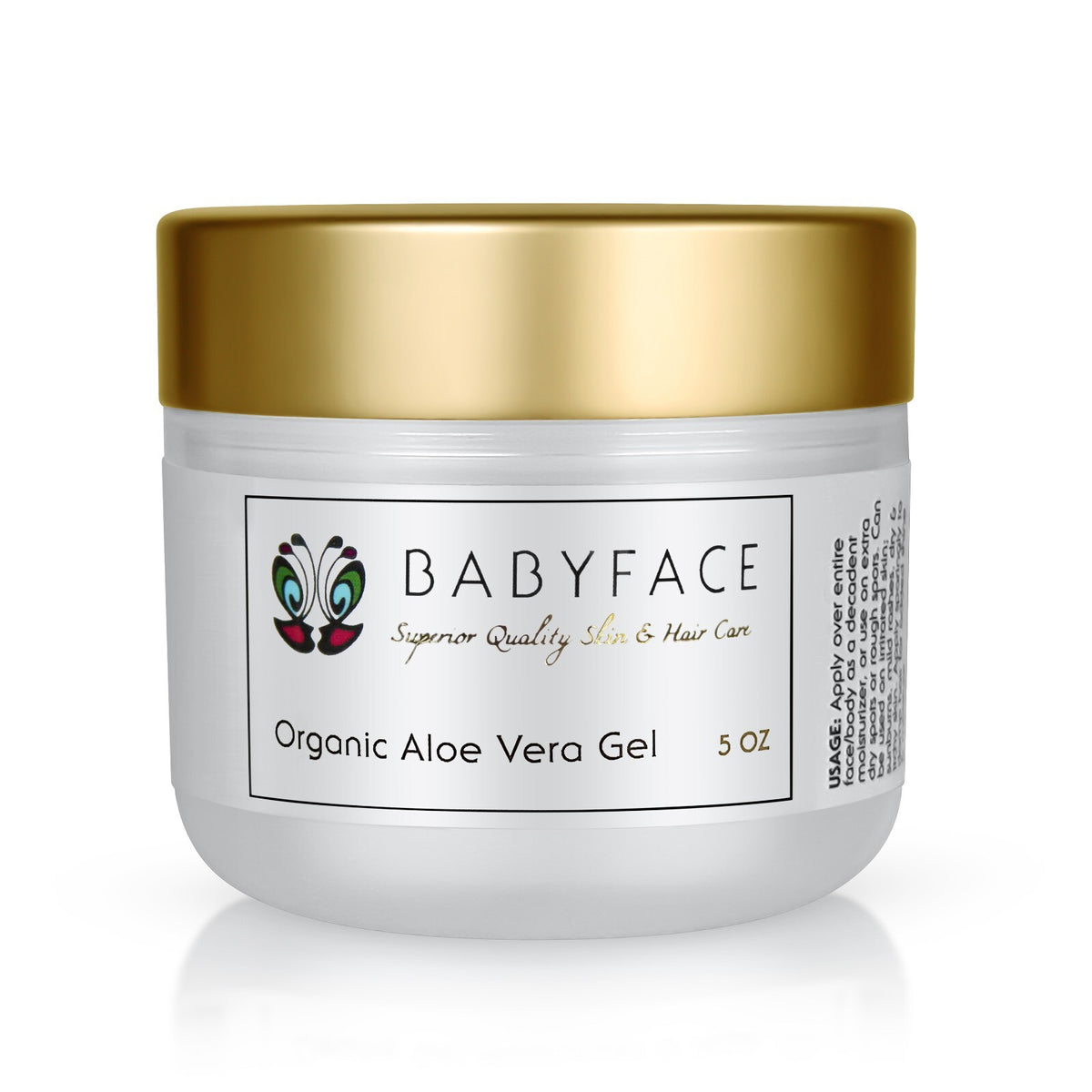 Pure Organic Aloe Vera Gel for Skin & Hair - 5 oz
