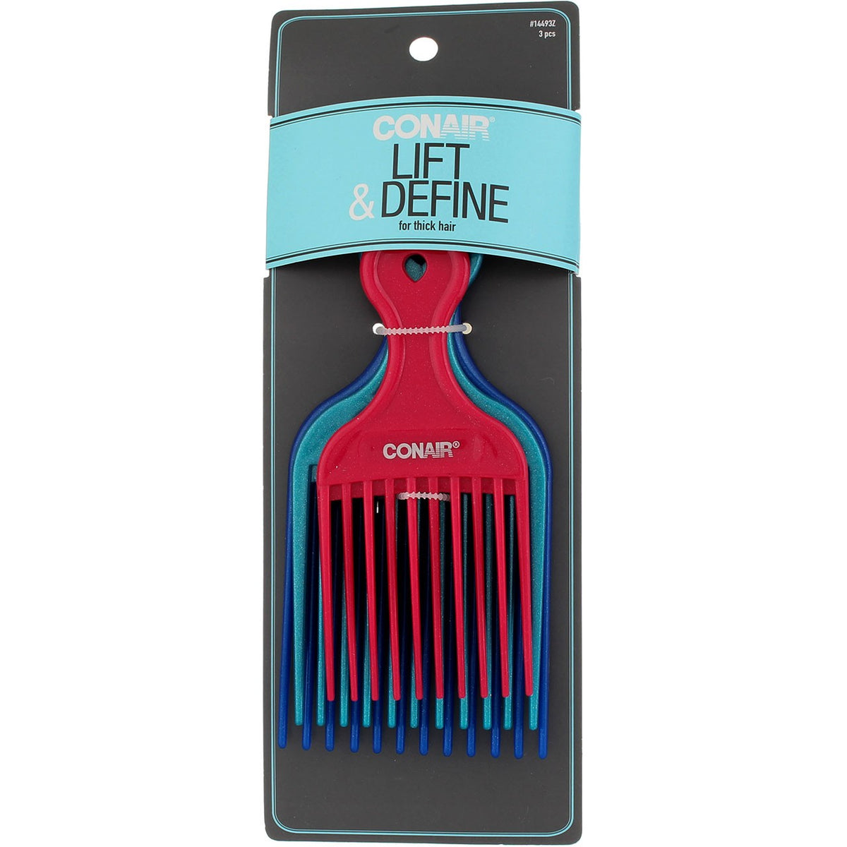 5 Pack Hair Pick Comb for Curly & Layered Hair | Lift & Define Styling Tool