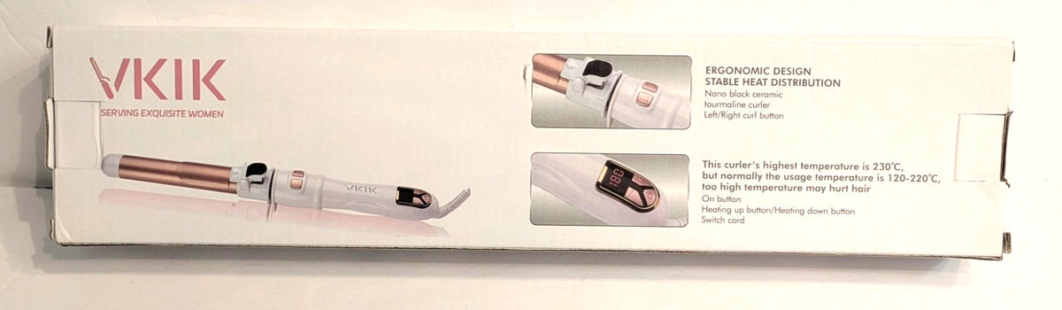 Curling Iron with Left & Right Curl Button – VKIK Hair Styling Tool