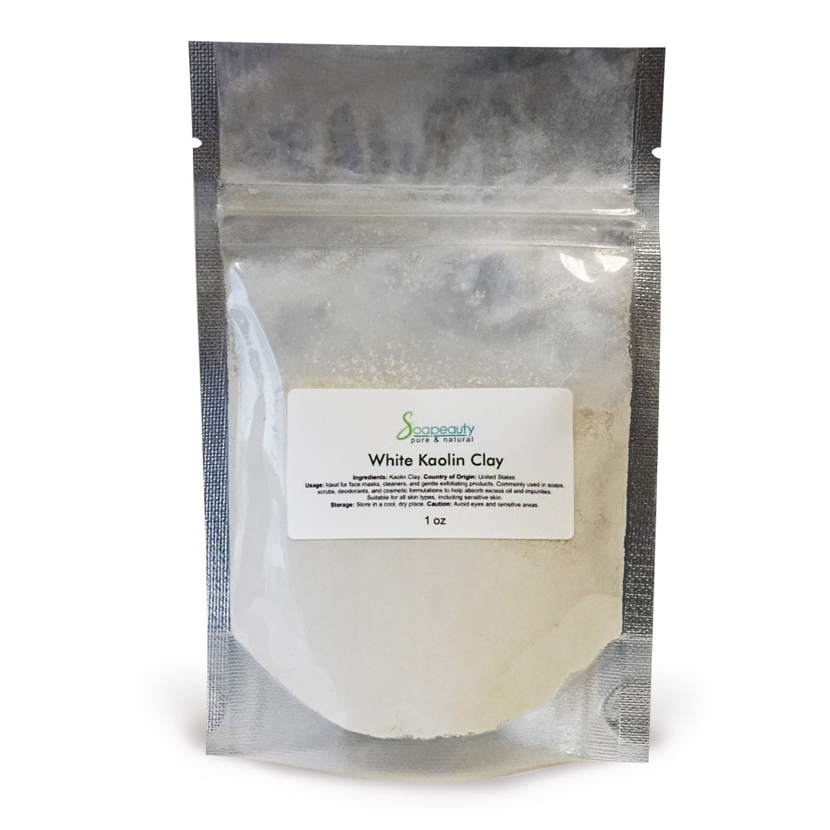 White Kaolin Clay Powder - Natural Cosmetic Grade