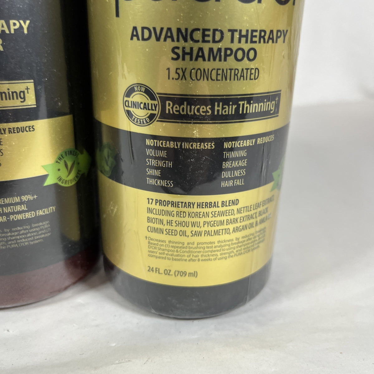 PURA D'OR Dor Advanced Therapy Shampoo & Conditioner Set Reduces