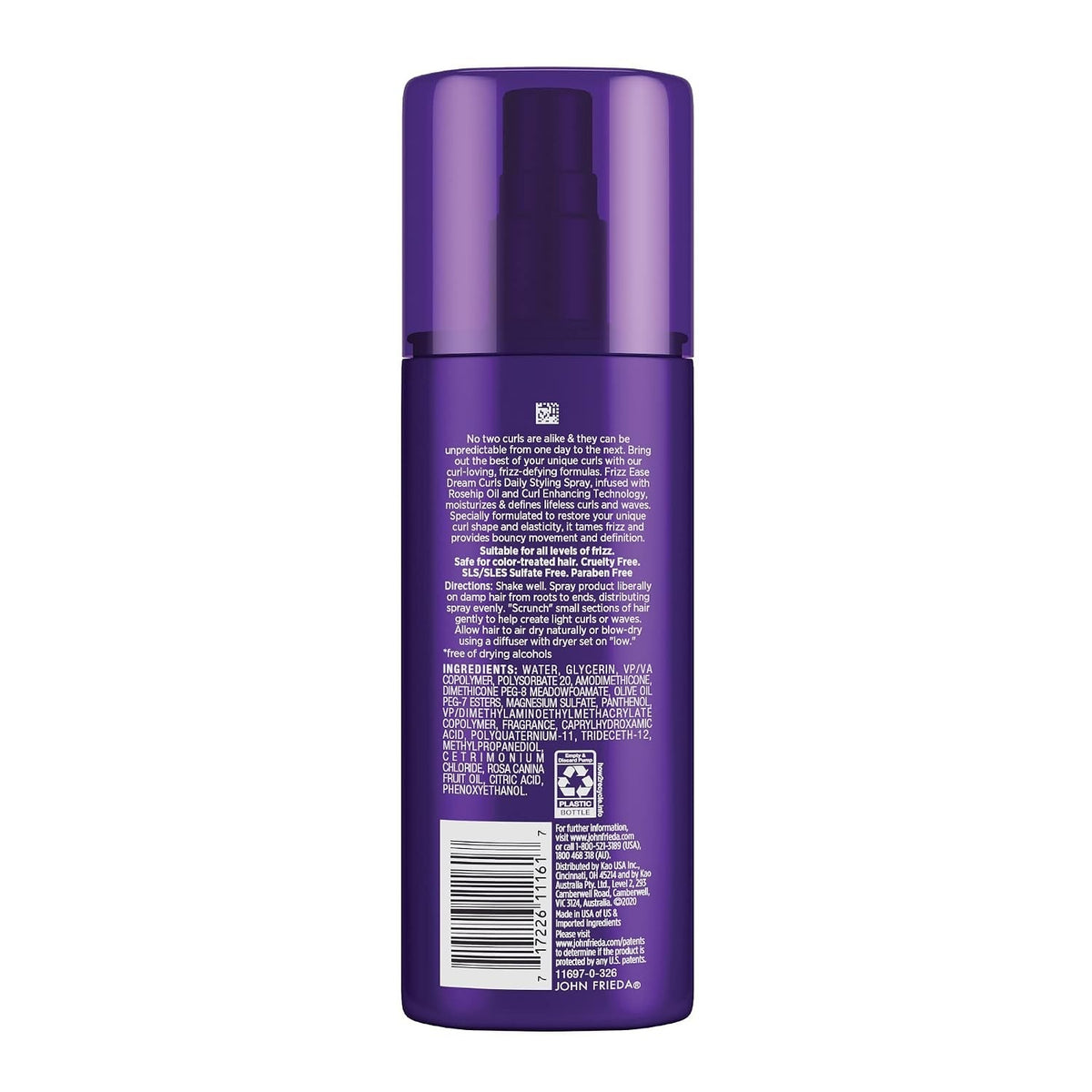 Curl Enhancing Hair Spray for Frizz Control and Shine - 6.7 oz Lightweight Formula