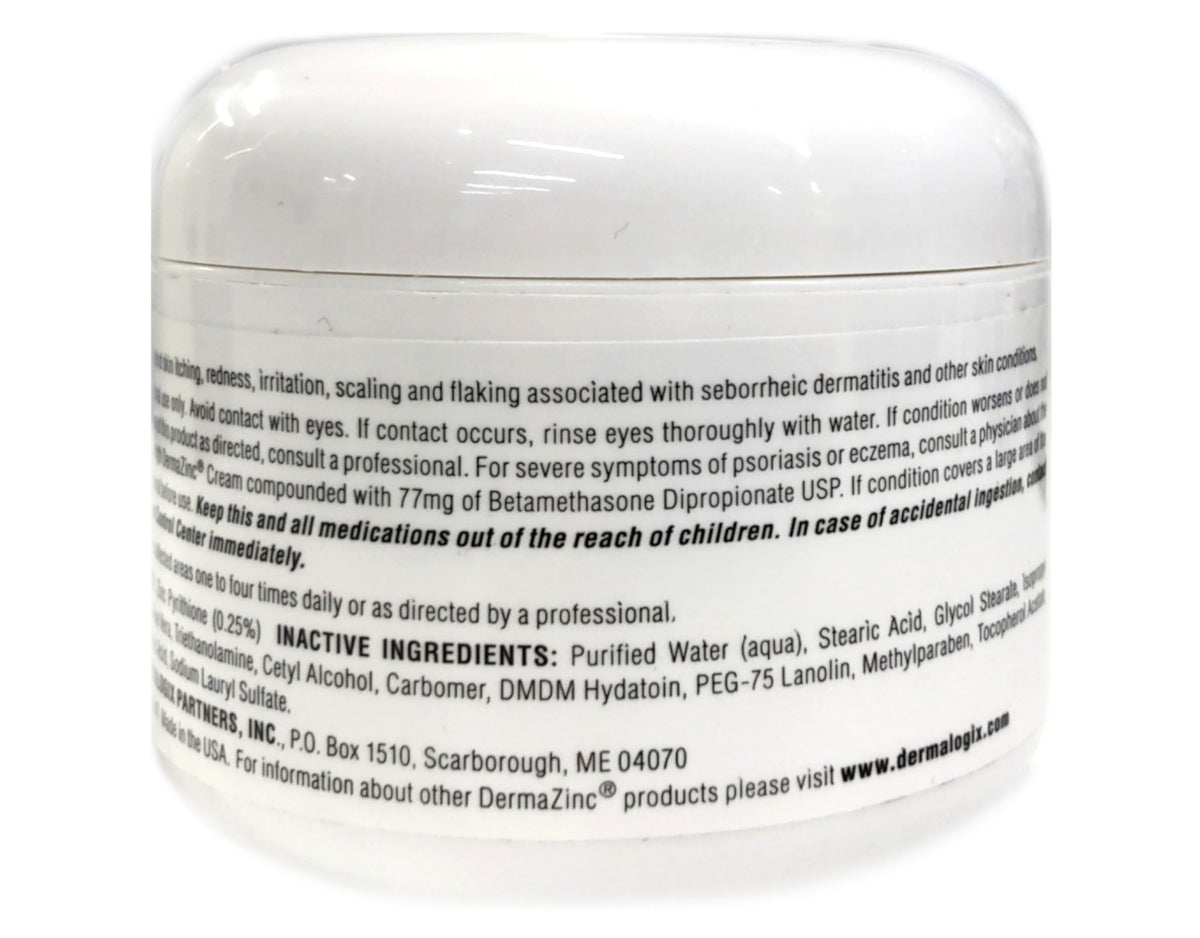 Zinc Pyrithione Cream 0.25% - 4 oz, Pack of 2