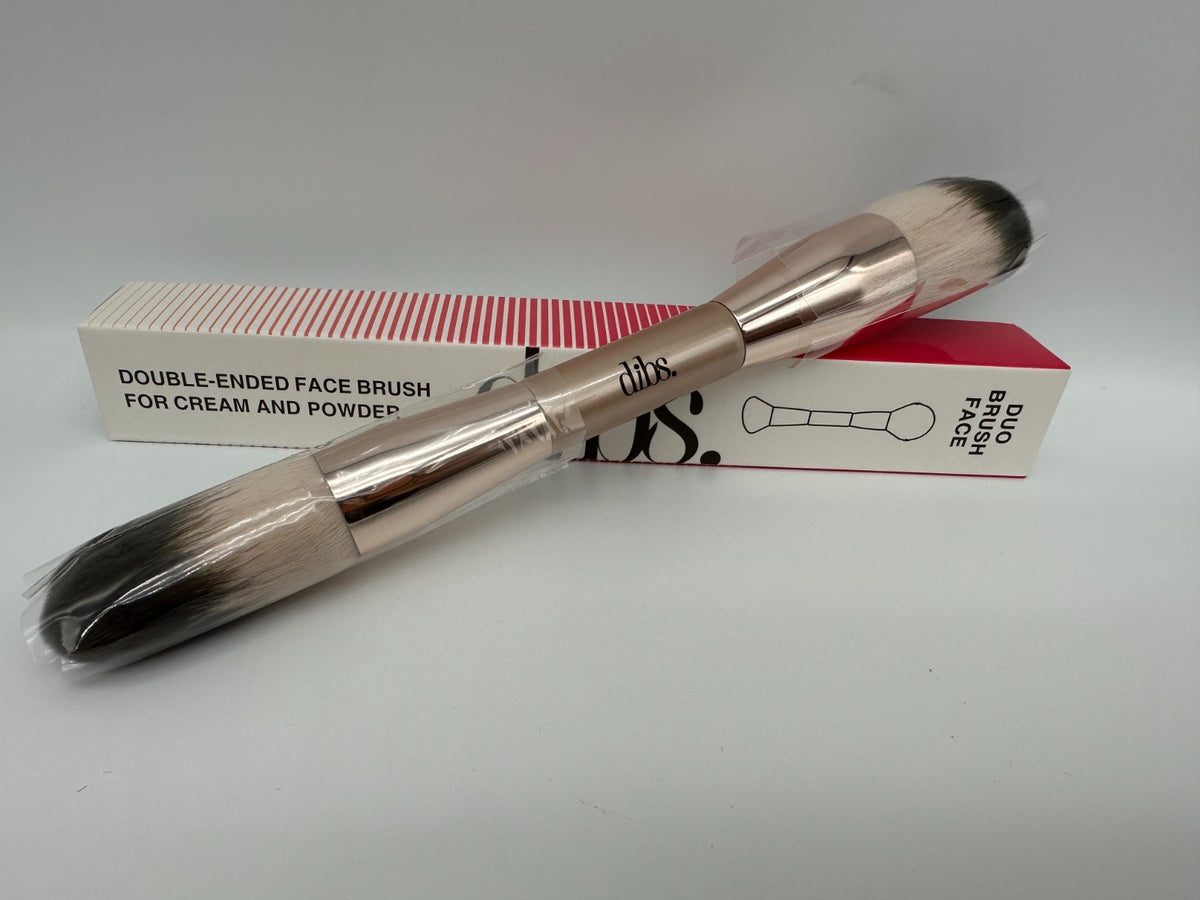 Dual-Ended Face Makeup Brush for Cream & Powder - DIBS Beauty
