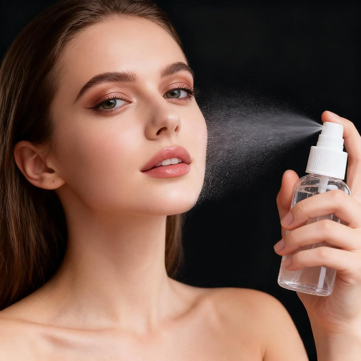 Travel Spray Bottles Set - 5 Refillable 3.4 oz TSA Approved Fine Mist Containers