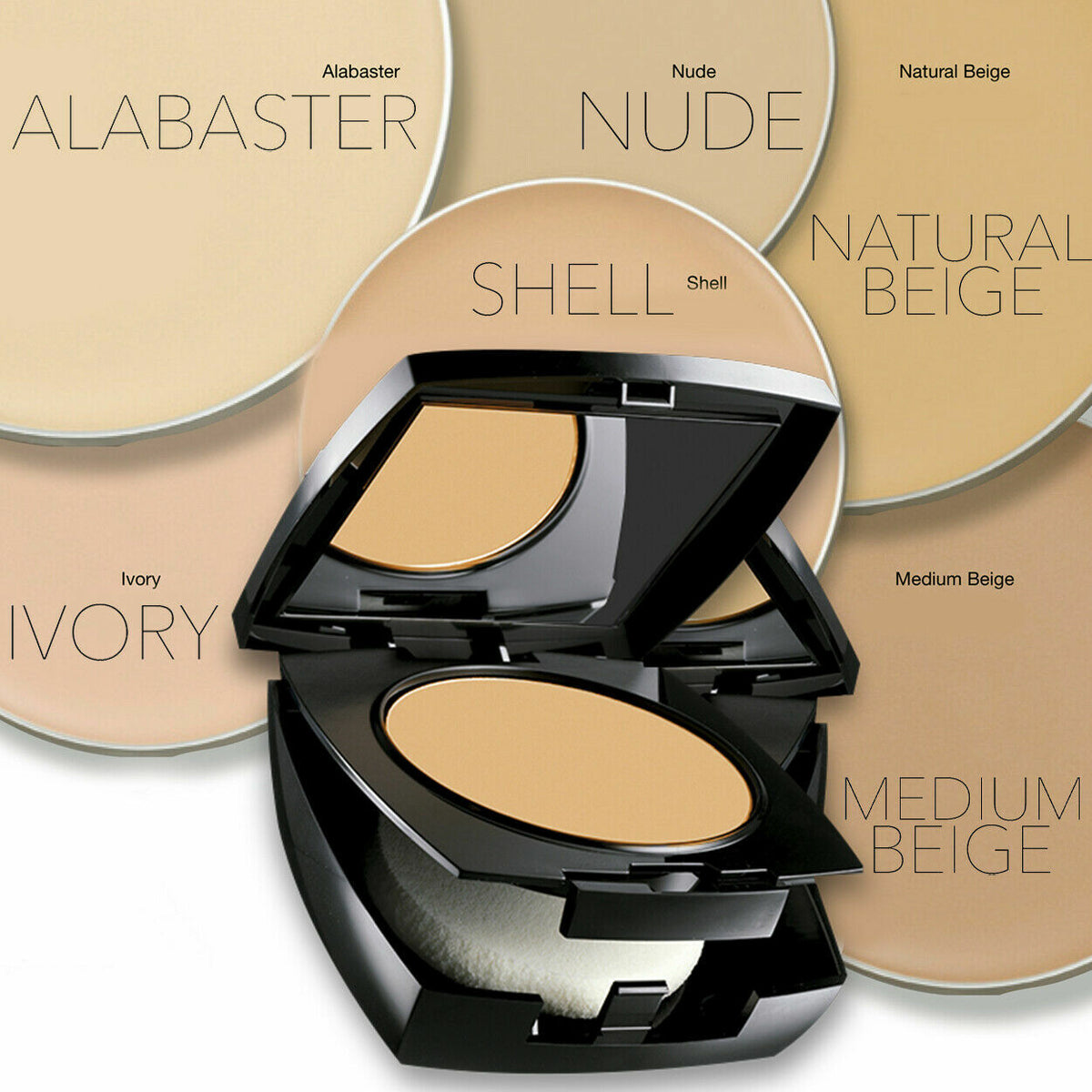 Cream-to-Powder Foundation Compact Medium Beige 9g - Flawless Finish