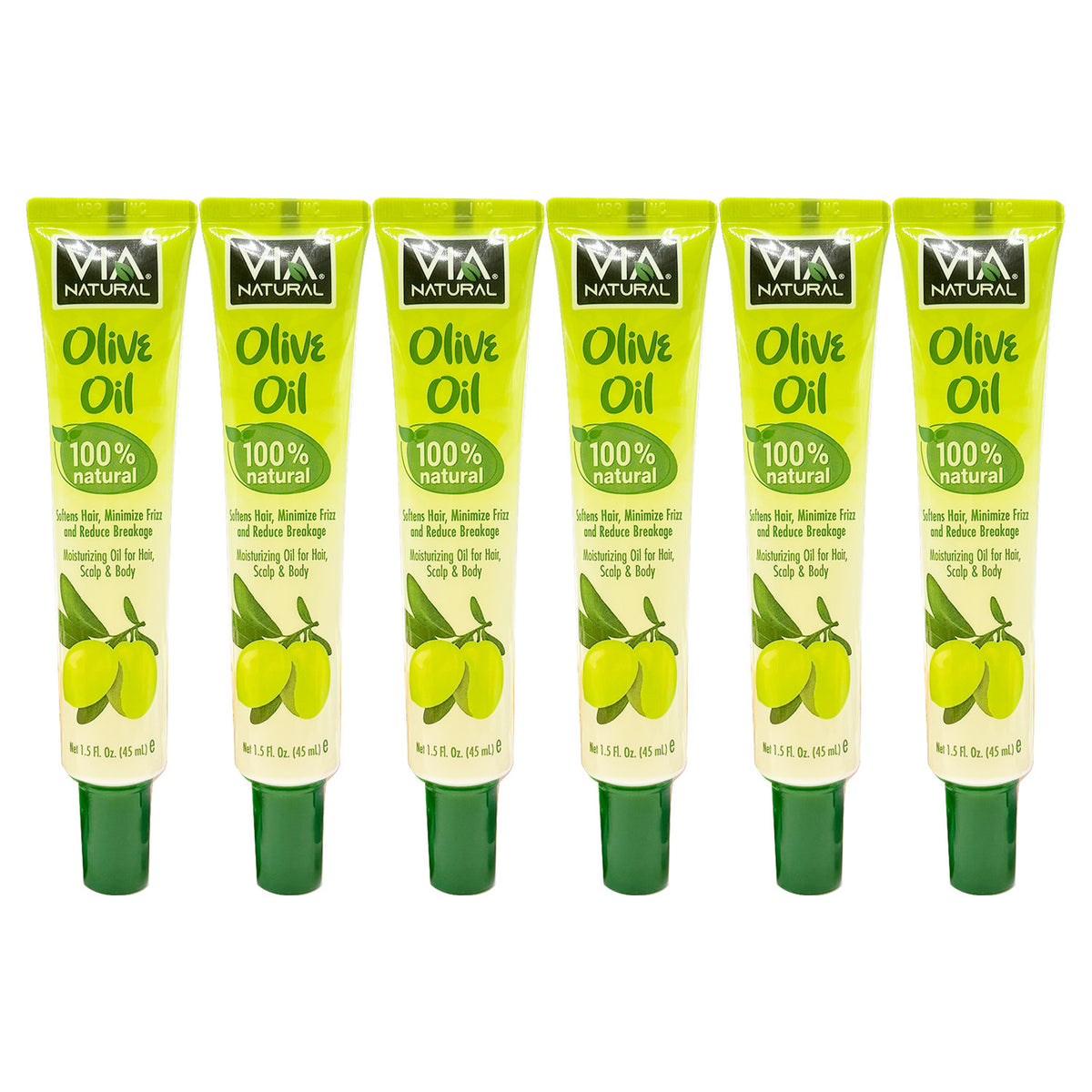 Natural Olive Oil for Hair, Skin & Body - Pack of 2/4/6 - 1.5oz