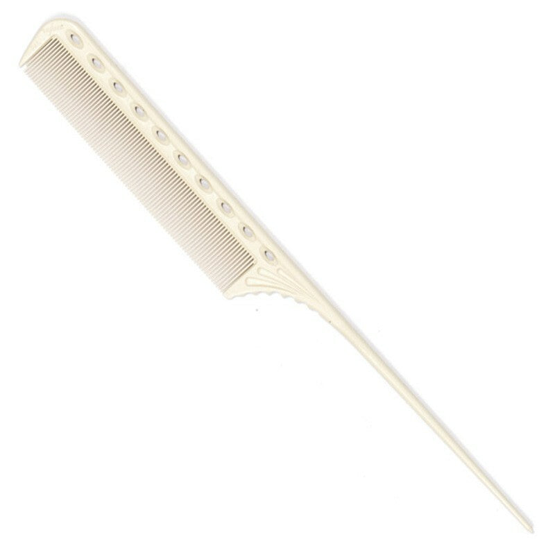 YS Park 111 Super Tint Rat Tail Comb Thick White Hair Styling Tool