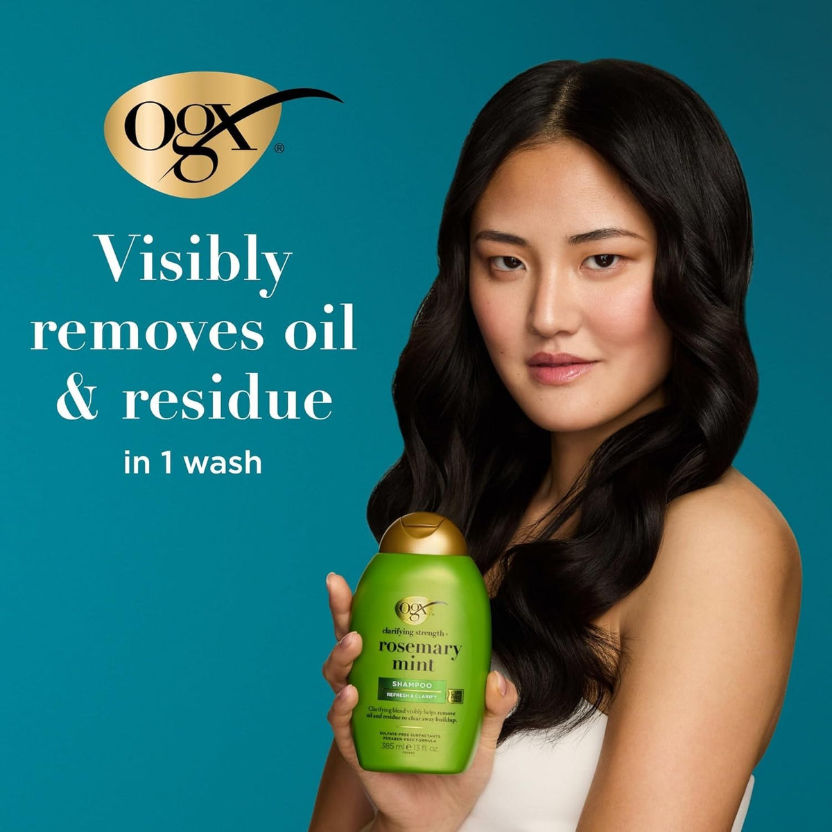 Clarifying Rosemary Mint Shampoo for Oily Hair - 13 oz | Sulfate-Free