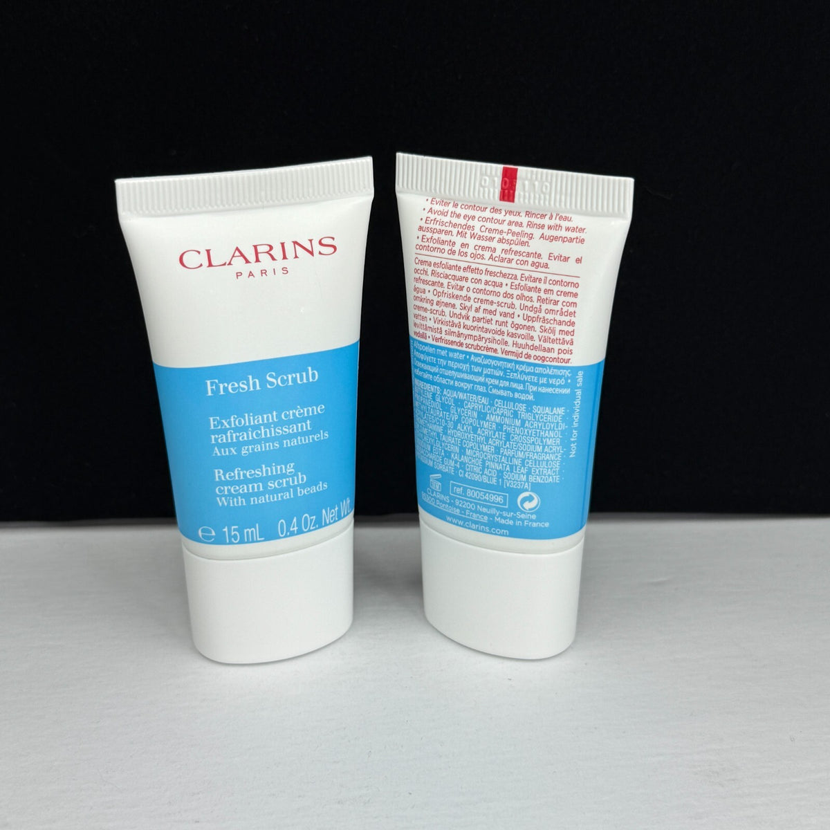 CLARINS Fresh Scrub Refreshing Cream Travel Size 0.4 oz / 15 ml (LOT