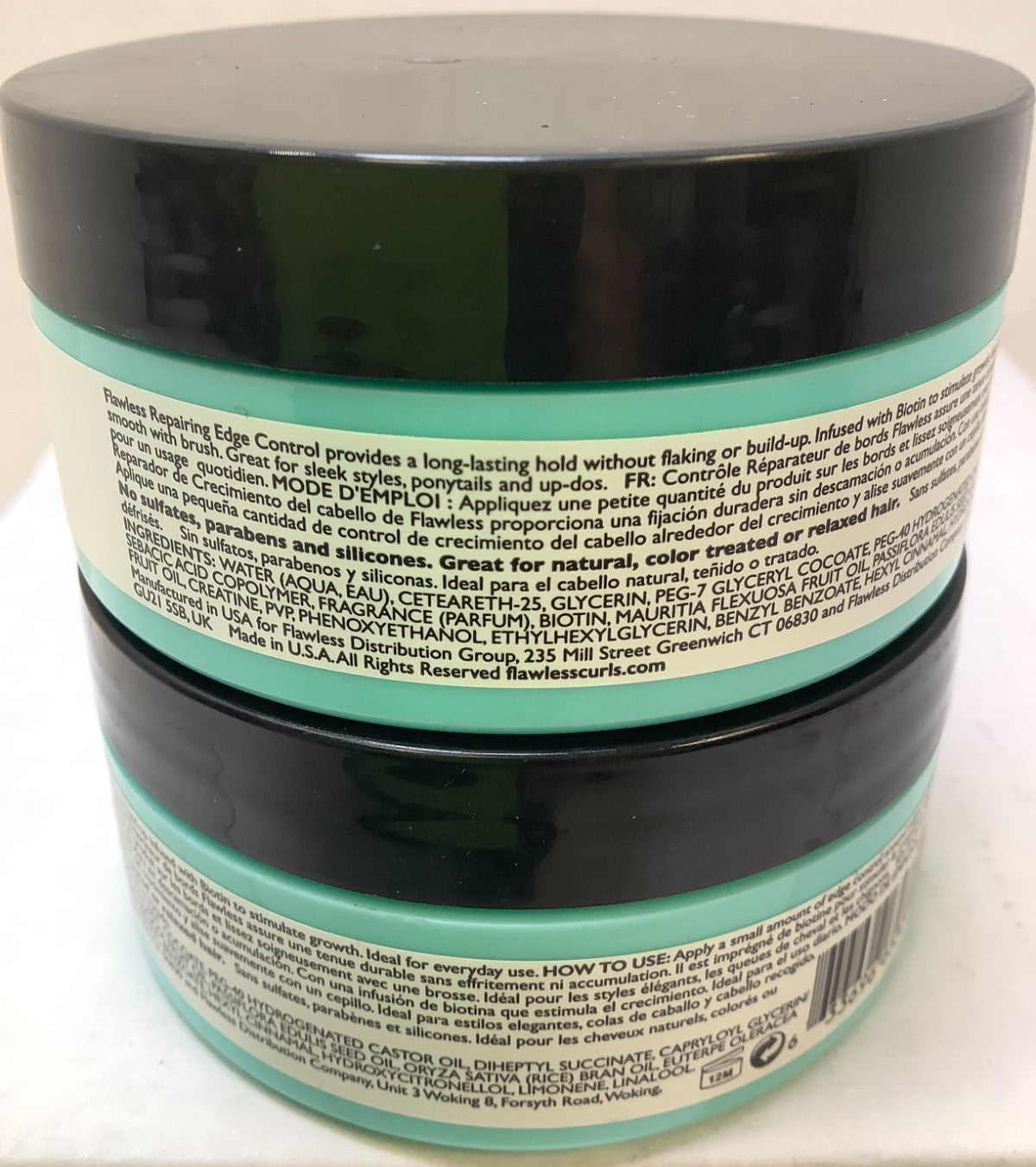 Edge Control Hair Gel for Edges Rebuilding & Smoothing - 2 Pack