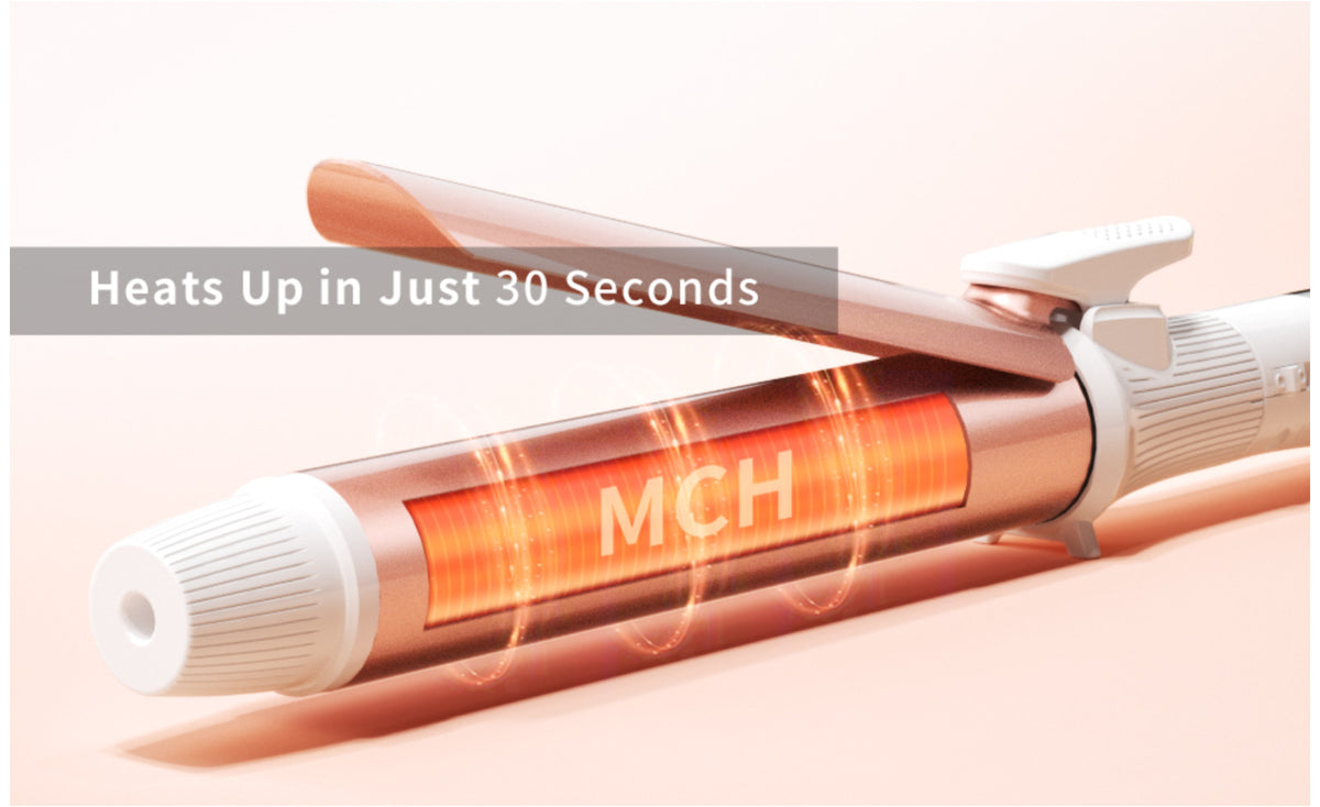 1.25 Inch Curling Wand with Ceramic Coating & Nano Titanium – Fast Heating Hair Curler