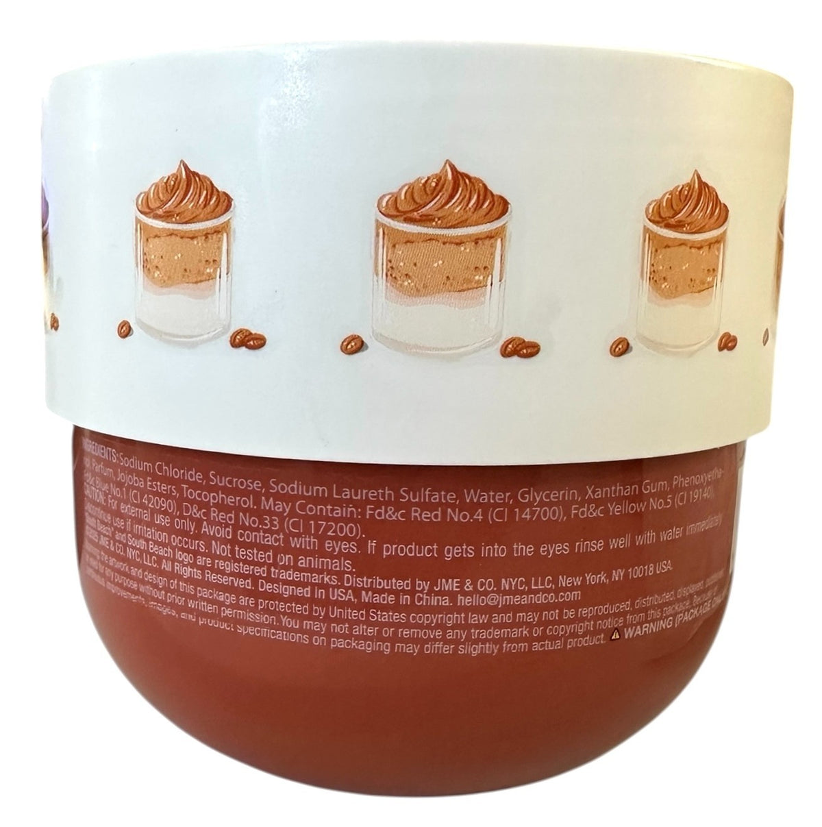 South Beach HAZELNUT CREAM Exfoliating Body Scrub - 25 oz
