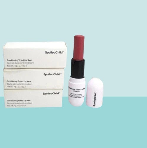 Natural Pink Tinted Lip Balm Set - Conditioning & Moisturizing, 3 Pack