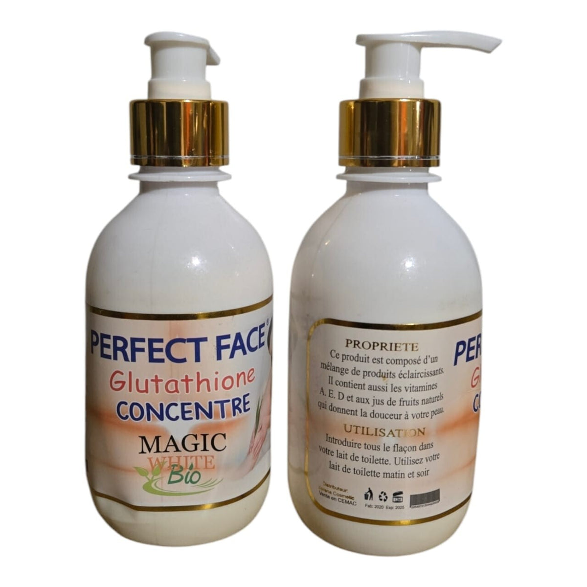 Perfect Face Glutathione UV Body Lotion - Magic White Bio 250ml (Pack of 2)